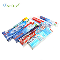 Dentifrice Herbal Moringa Coolbright Saveur Menthe 175g Usage Domestique Soin Complet Blanchissant au Fluor avec Brosse à Dents