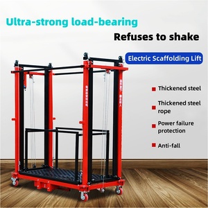 Electric 2-8M 500KG Remote Control Mobile Construction Ladder Lift Platform Scaffolding Folding Ladder