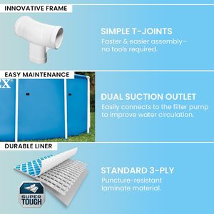 <span class=keywords><strong>Piscine</strong></span> hors sol <span class=keywords><strong>Intex</strong></span> avec structure métallique 10 pieds x 30 pouces avec pompe |   Cartouche filtrante 28201EP 330 GPH incluse - Product Image 4