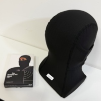 Cagoule de ski noire tricotée de haute qualité avec logo personnalisé pour le cyclisme, l'alpinisme et l'usage quotidien
