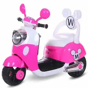 Paseo eléctrico recargable clásico de 6V para niños con luces de música triciclo motocicleta Coche