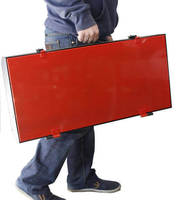 Barbecue portable pliable automatique rouge en acier inoxydable pour extérieur, rôtissoire à charbon de bois haut de gamme pour le camping