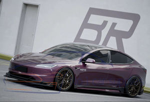 Kit Aero Car Accessoires de carrosserie Lèvre avant Diffuseur arrière Jupes latérales pour <span class=keywords><strong>Tesla</strong></span> New Mode 3 Highland Bodykit Carbon Fiber Accessory - Product Image 3