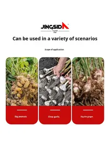 Jingsida crochet fileté Spray plastique à l'ancienne <span class=keywords><strong>dents</strong></span> en acier à trois <span class=keywords><strong>dents</strong></span> noir agriculture épaissie <span class=keywords><strong>dents</strong></span> sol desserrage râteau - Product Image 5