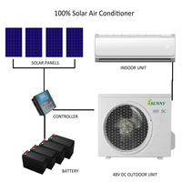 Inverter Mini DC 48V kustom paket baterai power Wall AC tenaga surya terpisah untuk Hotel rumah tangga AC luar ruangan pintar baru