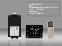 Système de commande de moteur de ventilateur BLDC LDC06C 110V 600W, kit complet avec panneau tactile LD62ER et télécommande, WIFI PFC en option