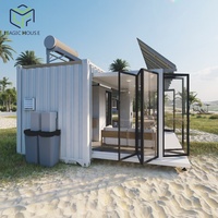 Maison magique, conteneur habitable pliable, conteneur extensible de 20 pieds, maison portable, maison pliable en conteneur