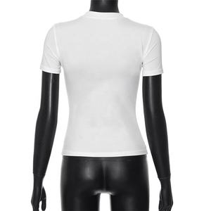 2024 été Hottie lettre imprimer bébé t-shirts Harajuku maigre pull Hipster haut court décontracté <span class=keywords><strong>Chic</strong></span> t-shirts - Product Image 6