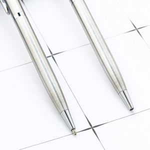 1.0Mm Custom Metal Logo Business Hotel Corporate Advertising Gift Rotating Stainless Steel Color Ballpoint <b>Pen</b> - Product Image 4