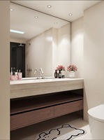 Meuble de salle de bain sur mesure pour toute la maison, disponible en plusieurs couleurs avec conception CAO