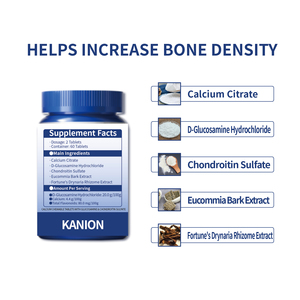 Kalsiyum 600mg Mineraller İçeren Formül OEM ISO9001 HACCP Tabletler Günlük Takviye Edici Kalsiyum Glukozamin Kondroitin Çiğnenebilir Tabletler - Product Image 5