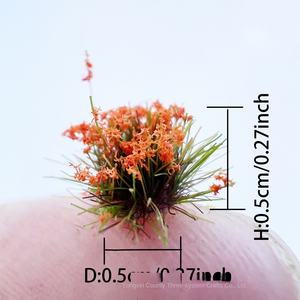 5 mm104 Mini modello di fiori di simulazione decorativa a grappolo di fiori vegetazione plastica paesaggio fai da te fatto a mano su misura - Product Image 3