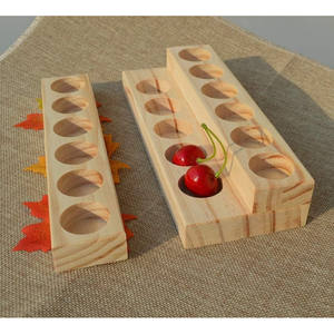 Estante de madera de pino duro Natural de 2 niveles, 11 ranuras, organizador de almacenamiento de exhibición de aceite esencial de madera, soporte, estante de presentación de regalo - Product Image 3