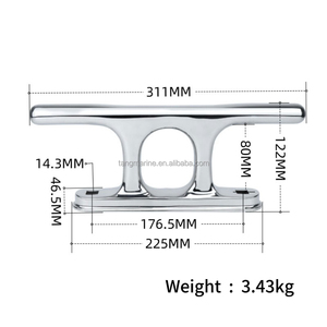TANGREN 316 Acier inoxydable, bouée d'amarrage, poulie d'amarrage pour accessoires de quai de bateau, remplacement, tailles 10'' et 12'' - Product Image 3