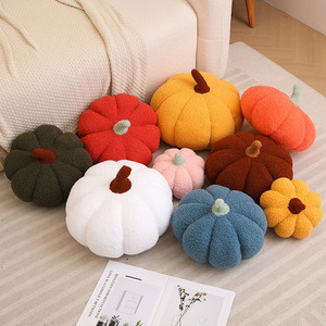 2025 New Arrival Halloween Polka Dot <span class=keywords><strong>Pumpkin</strong></span> gối đồ chơi sang trọng xu hướng bán buôn PP bông Máy rửa Thú nhồi bông đồ chơi - Product Image 3