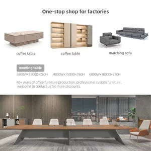 ชุดโต๊ะซีโอแบบเรียบง่ายทันสมัยสำหรับผู้บริหารชุดเฟอร์นิเจอร์ไม้ MDF สำหรับใช้ในบ้านหรือในบริษัท - Product Image 6