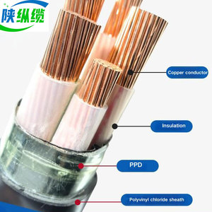 Cabo de Potência de Alta Qualidade com Condutor de Cobre XLPE de Núcleo Único, Três Núcleos e Quatro Núcleos com Revestimento de PVC para Transmissão e Distribuição - Product Image 6