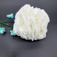 Éponge de bain en plastique à trois couleurs, effet duveteux et dentelle perlée, serviette exfoliante en maille moussante pour le dos, pour usage domestique