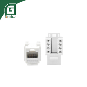 GETEKnet OEM ODM Connecteurs <span class=keywords><strong>RJ45</strong></span> UTP Cat6a Blancs, Jack Modulaire Keystone <span class=keywords><strong>RJ45</strong></span> pour Pièces Télécom - Product Image 2