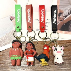 Llavero de PVC con diseño de dibujos animados creativos de aventuras oceánicas, lindo y divertido pollo Moana, colgante para coche y bolso, para hombres y mujeres - Product Image 1