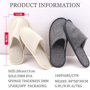 نعال فندقية قطنية صديقة للبيئة بالجملة للضيوف - تخصيص العلامة التجارية مريحة وقابلة للتنفس للفنادق والسفر - Product Image 6