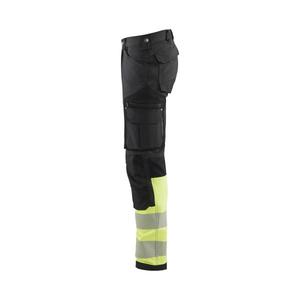 BLAKLADER - 119316429933D116 Hi-Vis 4-way-<b>stretch</b> <b>trousers</b> without nail pockets <b>Black</b>/Yellow - EAN 7330509842416 HI-VIS WORKWEAR - Product Image 5