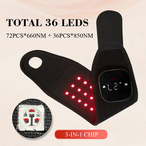 Aangepaste Draagbare Trillingen Rood Licht Polsbeugel Wrap Met Massage En Verwarming Rood Licht Therapie Hand En Pols Wrap - Product Image 2