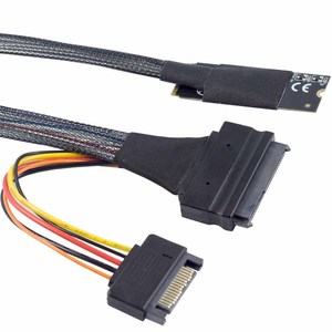 Câble haute vitesse M.2 <span class=keywords><strong>SFF</strong></span>-8643 vers U.2 MINISAS <span class=keywords><strong>8639</strong></span> avec SATA 15P pour serveur en machine - Product Image 2
