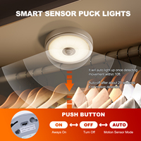 Lampu Sensor Gerak LED Modern Kimuwote untuk Dinding Dalam Ruangan 6 Buah Lampu Malam untuk Tangga Lorong Dapur Lemari Kamar Anak