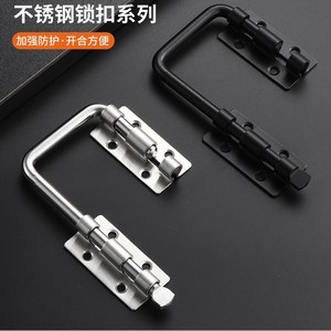 Stainless Steel Angle Latch Door Bolt Anti-Theft Lock Modern Industrial Design Easy Installation - Product Image 1