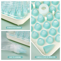 Ensemble de douilles à pâtisserie en plastique pour décoration de gâteaux, cupcakes, écriture sur glaçage, outils de décoration et de pâtisserie