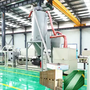 PET Kunststoff Drei Riemen Band Herstellung Extrusion Extruder Maschine (250-300 kg/std) mit recycelten Haustier Flocken