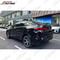 Kit de carrocería para BMW X6 F16, actualización a F96 LCI X6M, parachoques delantero y trasero, faros, luces traseras, pasos de rueda, capó, guardabarros, parrilla, tubo de escape.