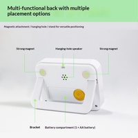 Timer Digital LCD Besar Profesional Terbaik untuk Pabrik, Layar Plastik, Hitung Mundur 99 Menit 59 Detik, untuk Belajar, Memanggang, Memasak