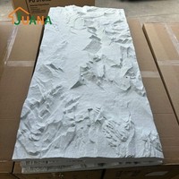 Panneau décoratif en PU imprimé grain poreux, bicolore, multi-tons, pour murs intérieurs et extérieurs, vente en gros directe usine