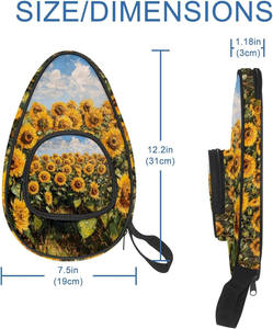 Échantillon gratuit Sac de rangement pour raquette de tennis de table Mi Logo Sac de transport pour joueur de tennis et de pickleball - Product Image 3