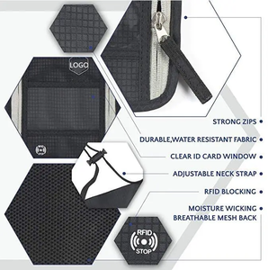 RFID engelleme ile seyahat boyun cüzdan, kadınlar ve erkekler için seyahat boyun çantası pasaport tutucu değerli eşyalarınızı güvenli tutmak - Product Image 4