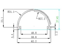 Diffuseur de lumière LED professionnel Bming Optical en PC extrudé, lentille linéaire en PMMA pour éclairage de culture, style japonais, moderne, européen, pour intérieur