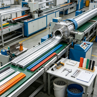 Profilé d'extrusion en aluminium industriel, barre de section personnalisée, matériau de cadre anodisé argenté pour la protection des machines de ligne d'assemblage