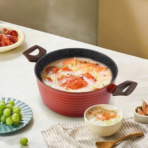 Casserole Winningstar 24 cm antiadhésive avec couvercle rouge - Product Image 3