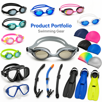 Lunettes de natation anti-buée pour enfants, en silicone, étanches, protection UV, verres en polycarbonate miroir pour l'entraînement en piscine