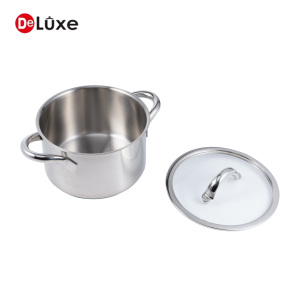 20Cm Truyền Thống Nhà Bếp Nồi Súp Nồi Thép Không Gỉ Với Nắp - Product Image 3