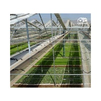 Serre rétractable en film PE CHOYUEH pour l'agriculture, conception multi-chapelle monocouche, structure stable, système de privation de lumière