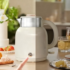 Bouilloire à double paroi de grande capacité 1,5 L, arrêt automatique, conception sans fil, adaptée à un usage domestique, bouilloire pour chauffer l'eau - Product Image 6