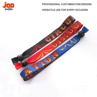 Bracelets en polyester écologiques personnalisés, boucle réglable, confortables, durables, bracelets promotionnels en tissu VIP pour événements