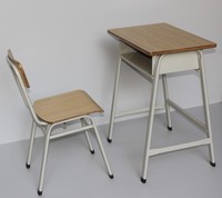 Ensemble de mobilier scolaire blanc moderne de haute qualité, table d'étude classique et bureau individuel pour étudiant, usage commercial, 1200*600*750mm