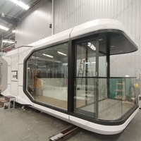 Capsule spatiale préfabriquée de luxe pour hôtel, maison, espace commercial, maison miniature, capsule préfabriquée pour le commerce