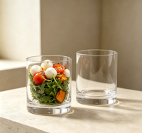 Gobelets à salade en verre transparent, coupes individuelles pour parfait, coupes à dessert aux fruits, récipients de service réutilisables pour mariage