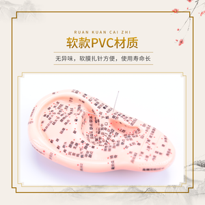 Modelo de oreja de goma de silicona Cloud & Dragon para terapia de acupuntura modelo de oreja china con puntos auriculares - Product Image 5