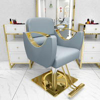 Fauteuil de Barbier Inclinable Hydraulique Nouveauté Design Vintage pour Salon de Coiffure et Esthétique
